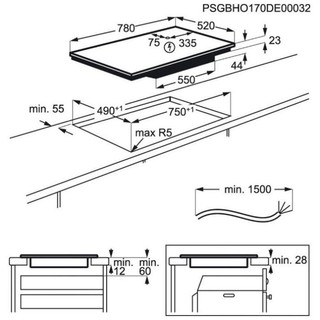 Bếp từ 4 vùng AEG IKB84431FB