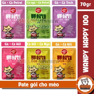 Pate cho mèo Wanpy Happy 100 gói 70gr