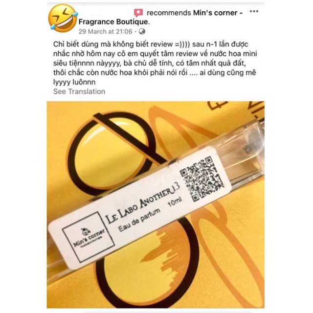 [Min’s corner] Mẫu thử 10ml nước hoa Another 13 | BigBuy360 - bigbuy360.vn