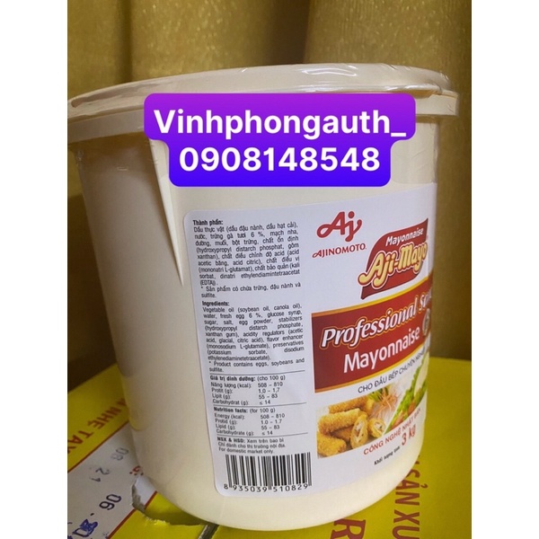 Sốt Mayonnaise Aji-Mayo 3kg