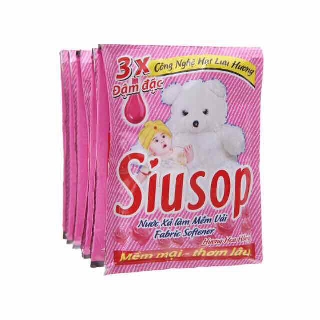 Dây 10 gói nước xả vải Siusop 3x đậm đặc 30ml