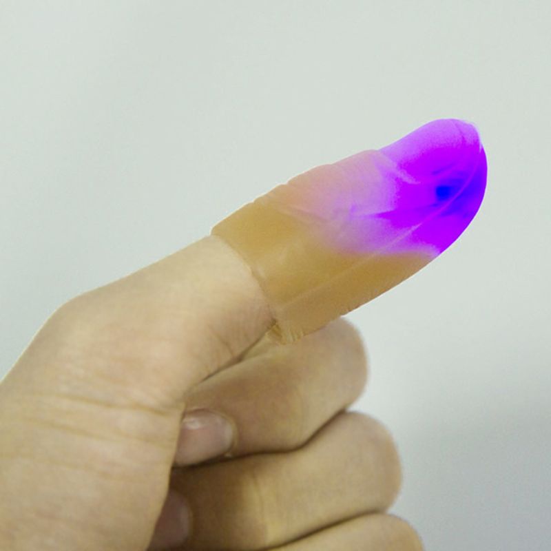 Set 10 Đèn LED Hình Ngón Tay Độc Đáo Vui Nhộn Cho Lễ Hội Hóa Trang