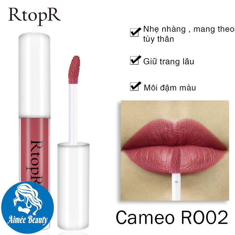 [Hàng Mới Về] RtopR Son Lì Lâu Trôi Khóa Màu - Màu Cameo R02