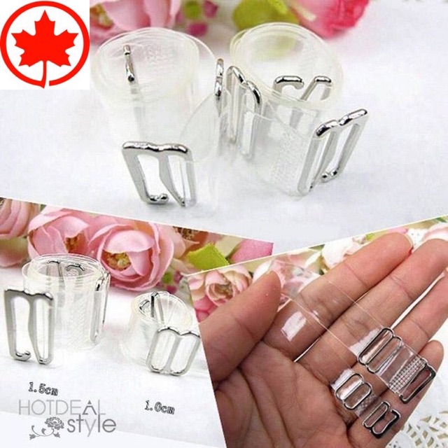 Dây quai áo ngực trong suốt bản to dẹt