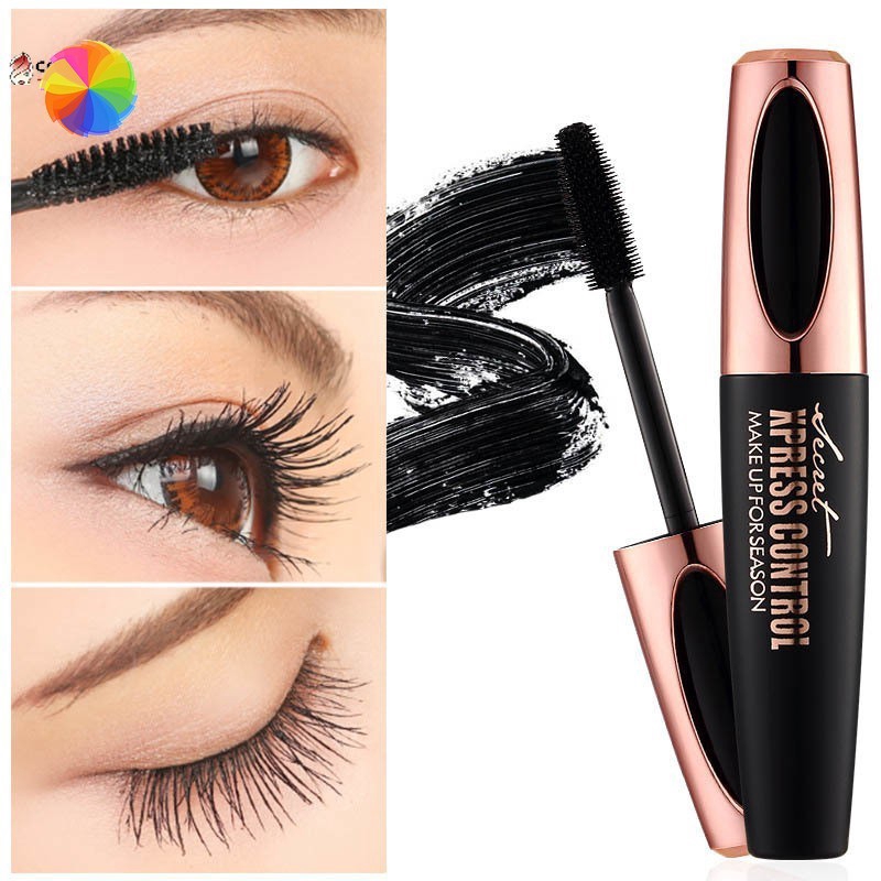 Mascara với đầu cọ silicone mềm giúp kéo dàn hàng mi và cho màu kháng nước