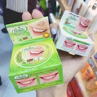 Cặp Kem Trắng Răng Herbal Clove Toothpaste Thaidlan