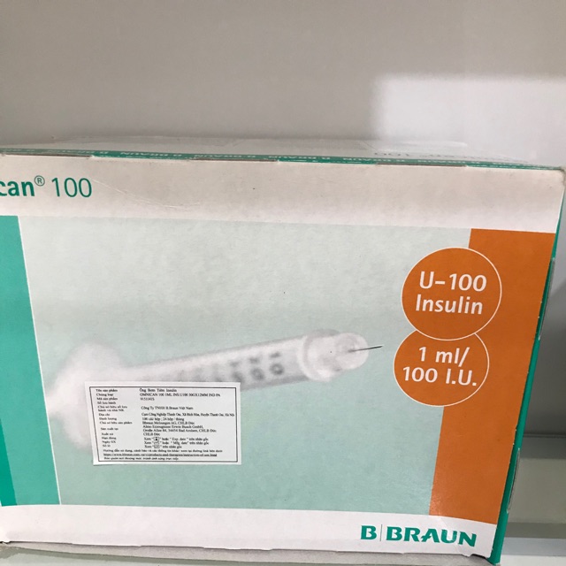 Ống bơm tiêm Insulin 1ml - B.braun