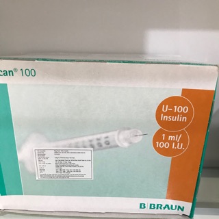 Ống bơm tiêm Insulin 1ml - B.braun