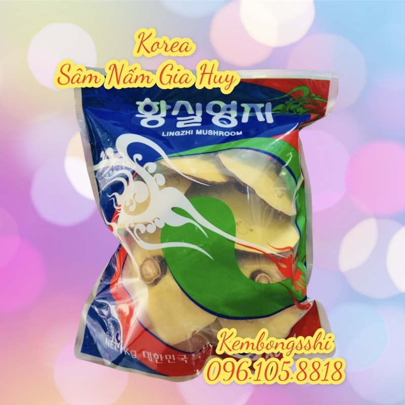 [DATE MỚI] Nấm Linh Chi Vàng Chanh Hàn Quốc Túi Xanh 1Kg