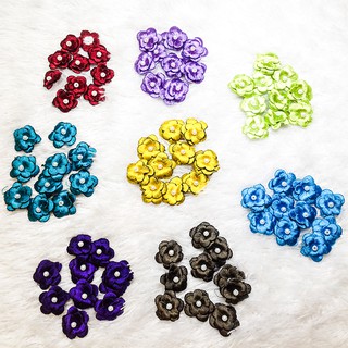 Bông thêu hoa mai 3D set 10 cái đính áo