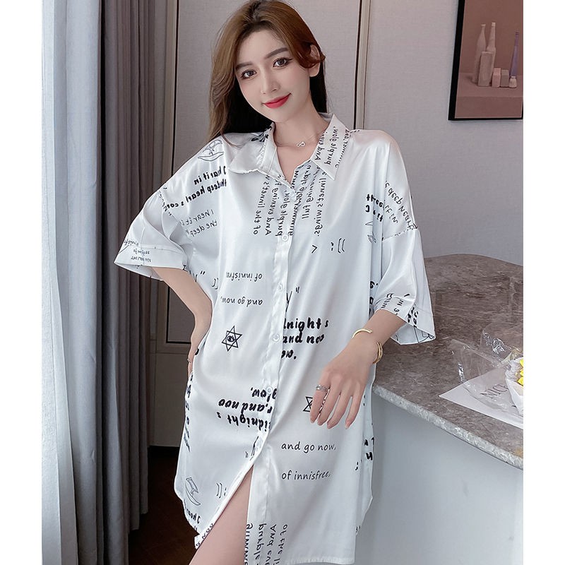 đồ ngủ Lụa Lạnh Mỏng Dáng Dài 2021 Thời Trang Xuân Hè Quyến Rũ Cho Nữ # 646 | BigBuy360 - bigbuy360.vn