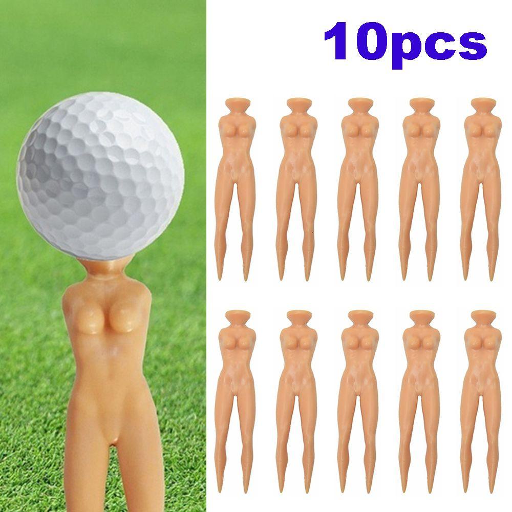 Set 10 Dụng Cụ Luyện Tập Đánh Golf 70mm Hình Cô Gái Gợi Cảm