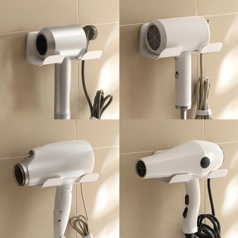 ღ Phòng Tắm Máy Sấy Tóc Kệ Giá Để Tổ Chức Cực Kệ Khay Đứng Đơn Tầng Không Khoan Có Móc Treo Giá Tắm phụ Kiện