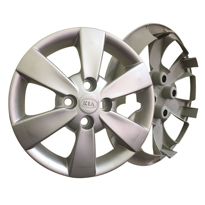 Ốp Mâm La Zăng Giả Vành Phù Hợp Với KIA,Kia Rio - 14inch - Màu Bạc