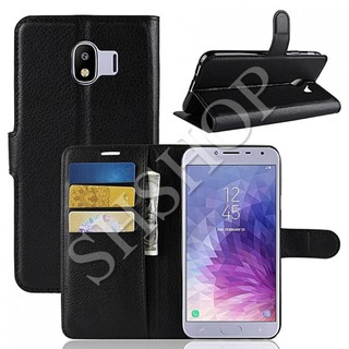 Bao da Litchi Samsung J2 Prime / J2 Pro / J3 2016 / J3 Pro / J4 / J4 Plus / J5 / J5 2016 / J5 Prime (Đen, nâu)