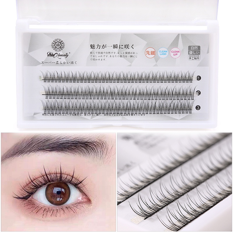 Một hộp 120 sợi lông mi tự nhiên mềm.