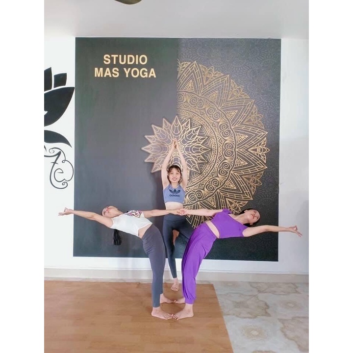 Bộ Alibaba Màu Tím Tập Yoga ,Zumba, Tập Múa Chất Cotton Lạnh