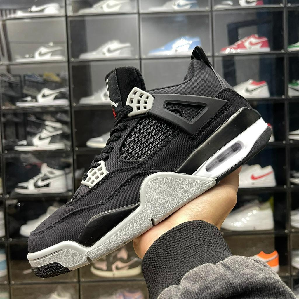Giày JD4 Retro SE Black and Light Steel, AJ4 Đen Xám - Than.Shoes