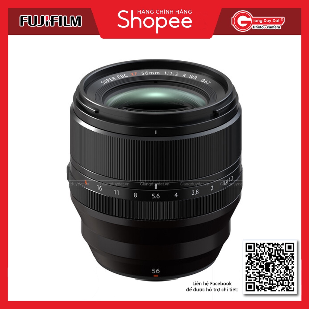 Ống Kính Fujifilm XF 56mm f/1.2 R WR - XF 56mm Mark II - Chính Hãng