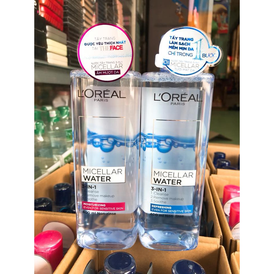 (400ml) Nước Tẩy Trang L'Oreal Paris Micellar Water Chính Hãng Công Ty | BigBuy360 - bigbuy360.vn