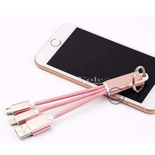 CÁP SẠC 3 ĐẦU MÓC KHÓA