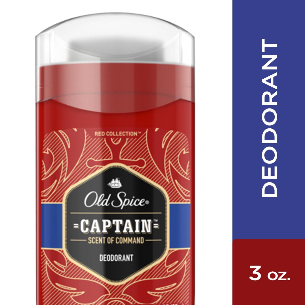 [FREESHIP] Lăn Sáp Khử Mùi Old Spice Red Collection CAPTAIN 85Gr (Sáp Xanh)