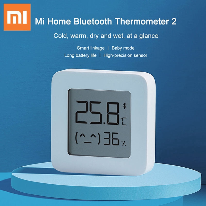 Nhiệt Kế Ẩm Kế Xiaomi Mijia 2 Bluetooth không dây kỹ thuật số đo nhiệt độ cảm biến độ ẩm Xiaomi Smart Home
