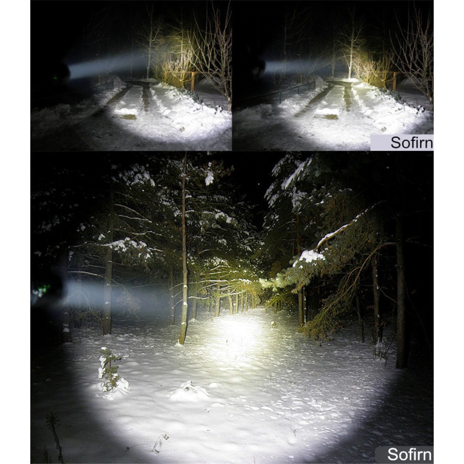 Đèn pin siêu sáng SOFIRN SP33 V3 LED CREE XHP50 sáng 3500lm chiếu xa 269m cổng sạc USB pin 26650 Kèm theo