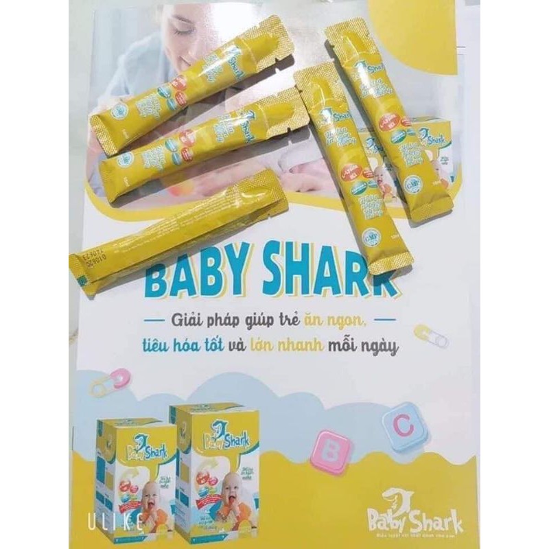 (combo dùng thử) Siro ăn ngon Baby Shark gói 10ml