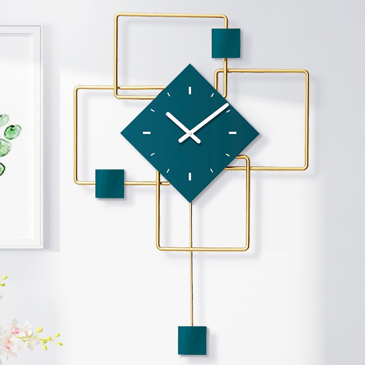 Đồng hồ trang trí nhà cửa, trang trí không gian nhà, đồng hồ treo tường tiện ích sang trọng hiện đại DH-135