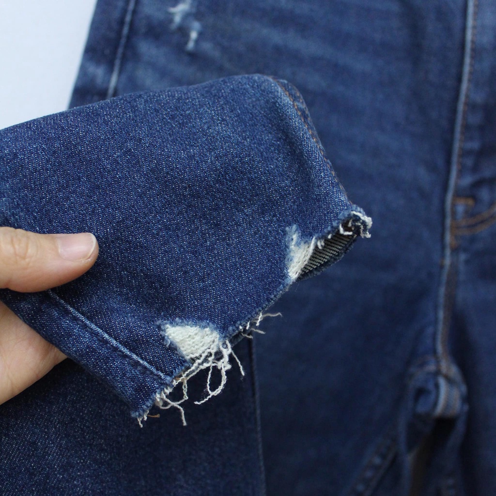 Q8695 - Quần jean skinny vừa Old Navy rách gối lai kiểu