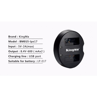 Pin + Sạc Pin Canon LP-E17 - Hiệu Kingma