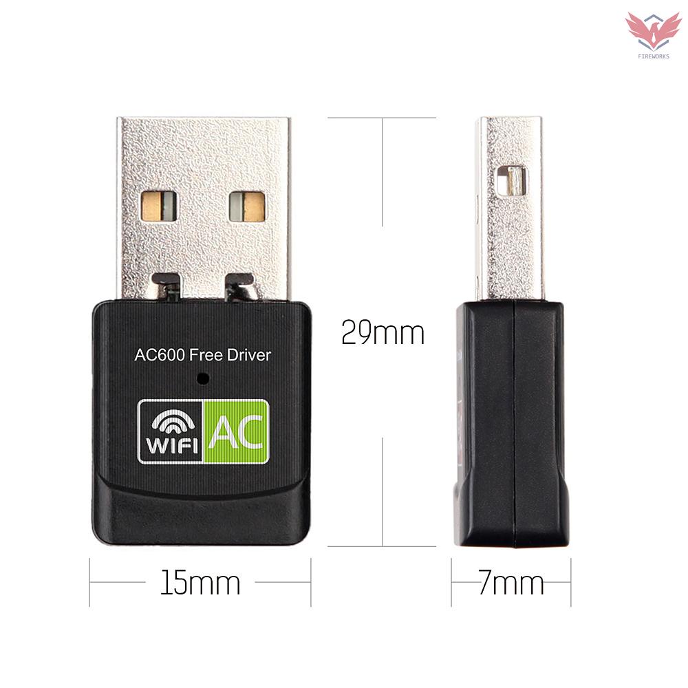 Thẻ Mạng Không Dây 600mbps 2.4ghz + 5ghz Usb Wifi Cho Pc Laptop | BigBuy360 - bigbuy360.vn