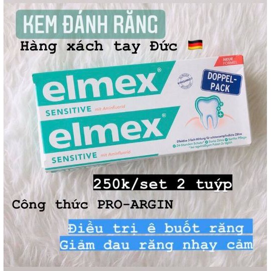 Set 2 Kem đánh răng Elmex Sensitive