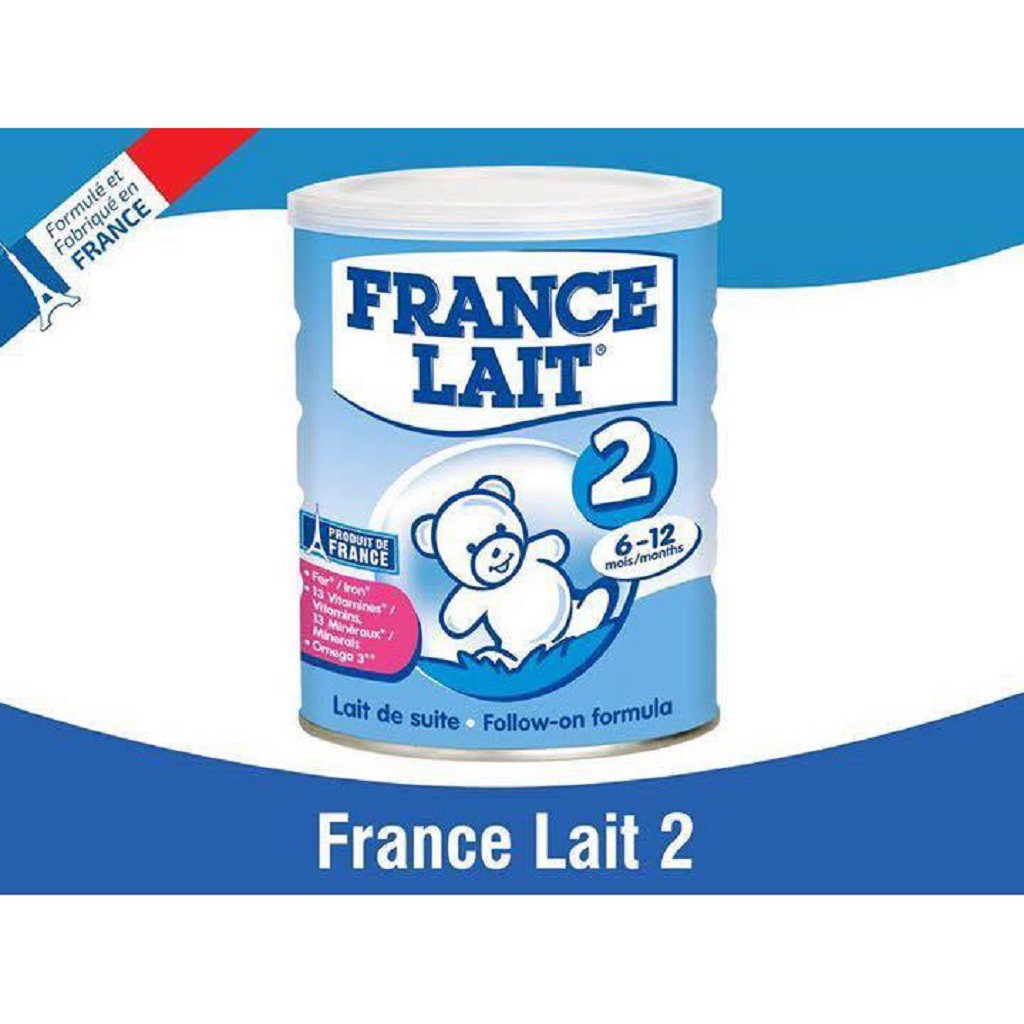 SỮA BỘT FRANCE LAIT 2 400G, DÀNH CHO BÉ TỪ 6 ĐẾN 12 THÁNG TUỔI, DATE 3/2021