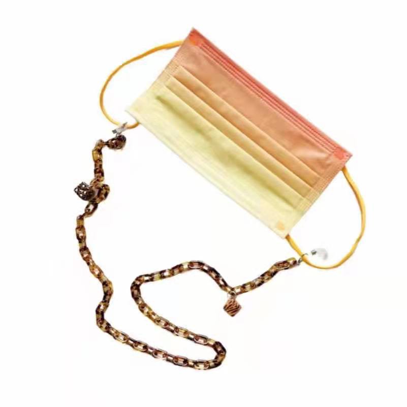 Dây đeo mắt kính bằng acrylic họa tiết da báo thời trang mới