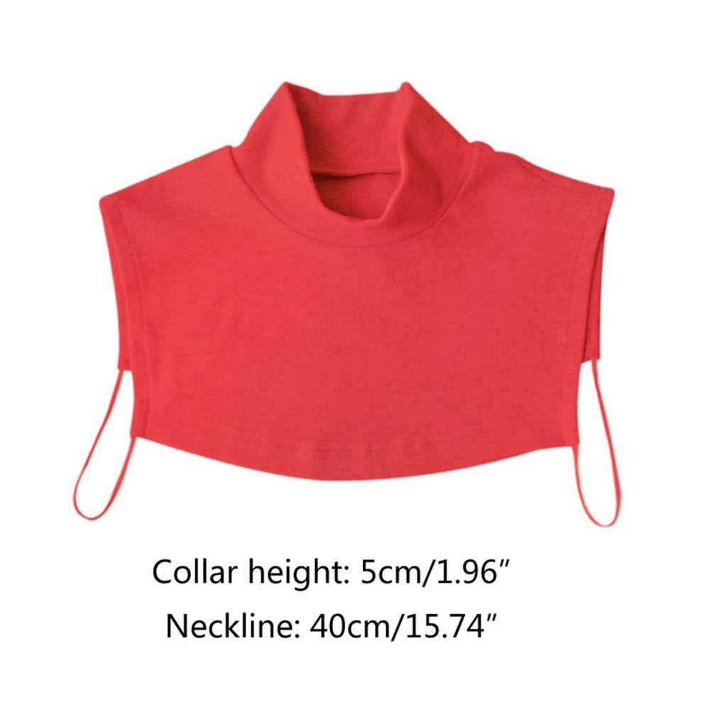 WONDER Cổ Áo Giả Cotton Màu Sắc Nhã Nhặn Dành Cho Nữ