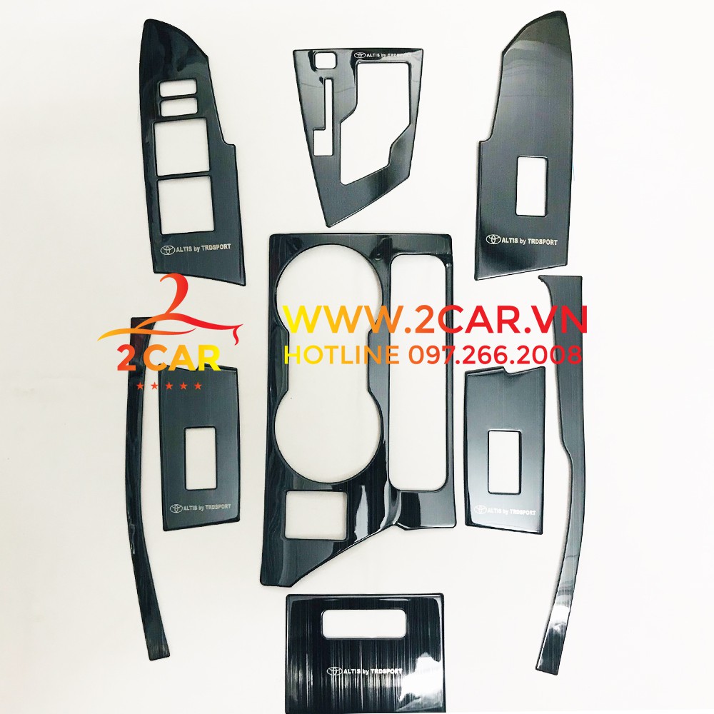 Ốp nội thất xe Toyota Altis 2014 - 2021 chất liệu titan cao cấp