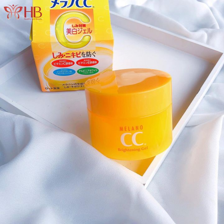 Kem dưỡng trắng da CC Melano Brightening Gel ngừa thâm nám chính hãng Nhật Bản mẫu mới nhất