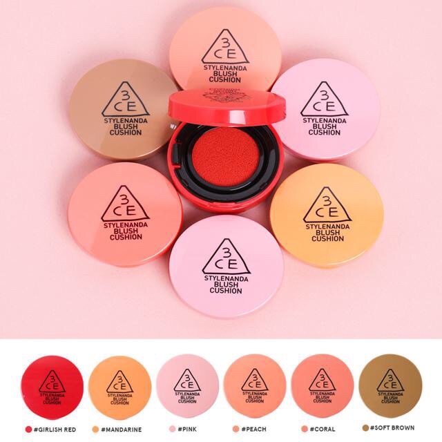 Má hồng dạng kem 3CE Stylenada Blush Cushion 8g Hàn Quốc