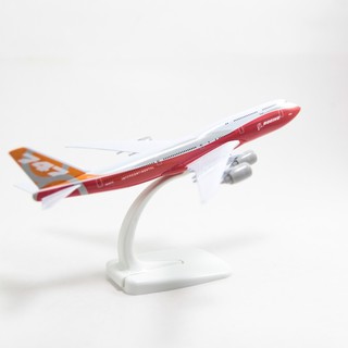 Mô hình máy bay Intercontinental Boeing B747 Orange 20cm Everfly