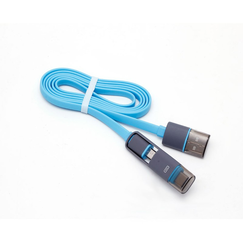 CRE  2 in 1 USB Male To Type-C+Micro USB Data Charging Cable Cord For Samsung HTC LG