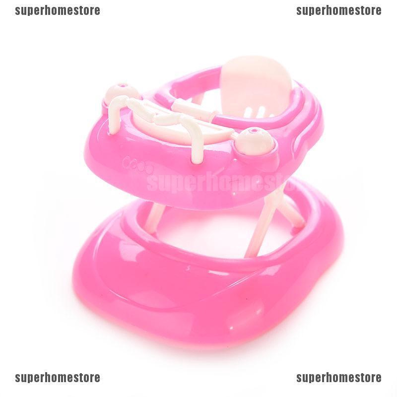 1 Mô Hình Tập Đi Màu Hồng Bằng Nhựa Cho Búp Bê Barbie