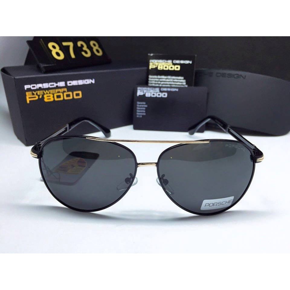 MẮT KÍNH NAM 8738 Cao Cấp chống UV400 TRÒNG POLARIZED TẶNG KÍNH ĐI ĐÊM  HÀNG XỊN