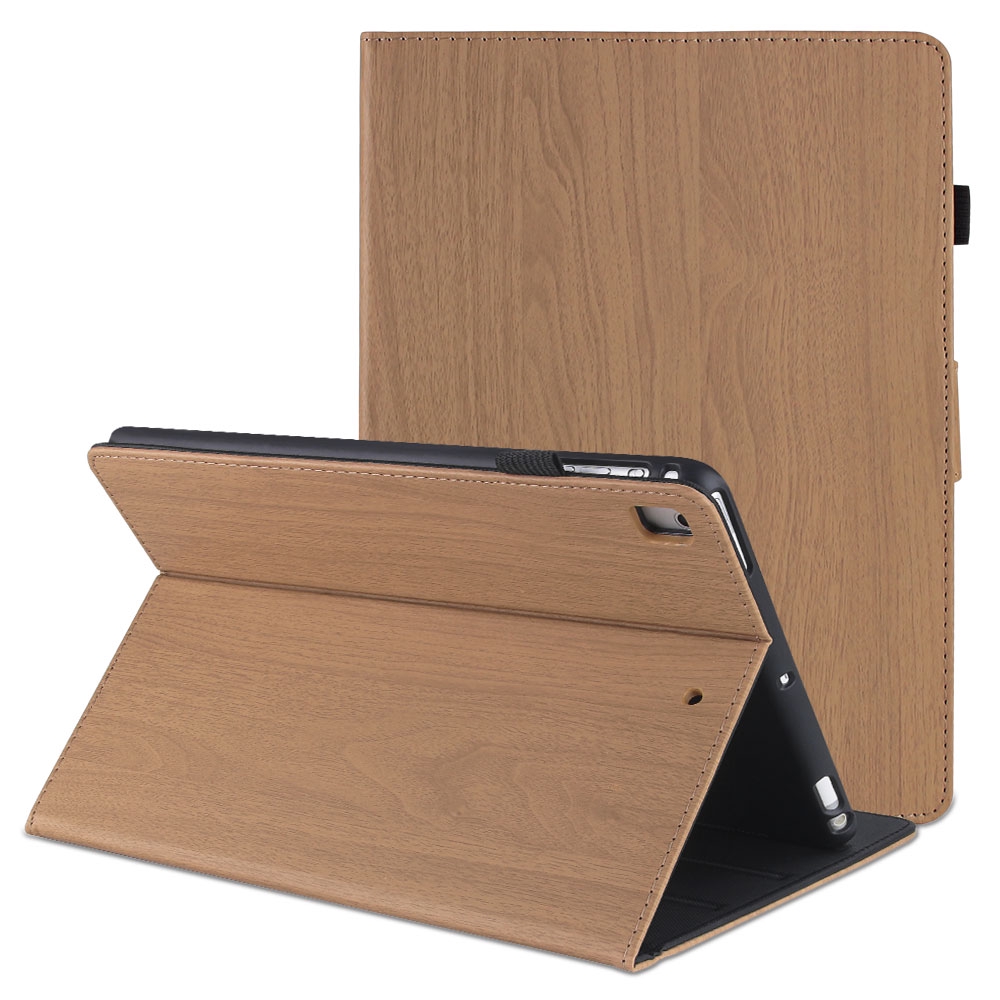 Cover of Ipad 2019 wooden protection 10.2 inch 7th generation Smart Awake Sleep Soft leather Case