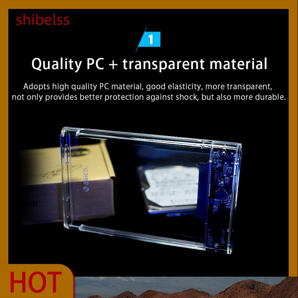 Hộp Đựng Ổ Cứng Ngoài Shibelss Orico 2.5in Sata Usb 3.0 Hdd Ốp | BigBuy360 - bigbuy360.vn