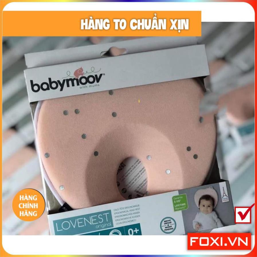 Gối chống bẹt đầu Lovenest Babymoov-Phù hợp với mọi loại giường-nôi-cũi-xe đẩy-Giúp bé ngủ sâu giấc hơn và thoải mái hơn