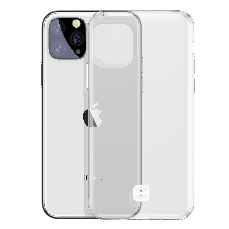 Ốp lưng trong suốt có dây đeo tay chống rớt Baseus Transparent Key Phone Case cho iPhone 11 Series