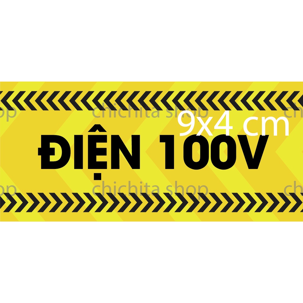 Điện 100V Tem cảnh báo giá rẻ