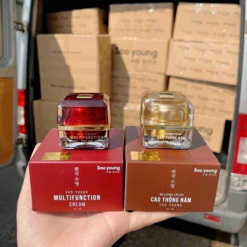 Kem Dưỡng Trắng Da ngừa lão hoá và Cao Thông Nám Soo Young( chính hãng 100%)